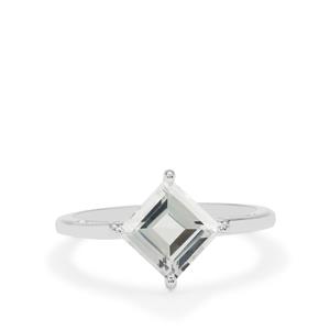 2.40ct White Topaz Sterling Silver Ring
