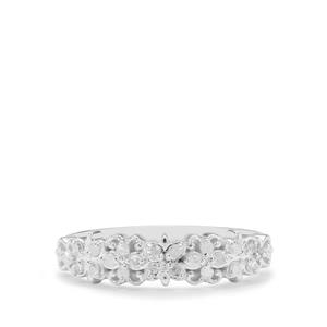 1/8ct Diamonds Sterling Silver Ring