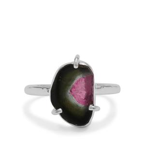 2.60ct Parti Colour Tourmaline Sterling Silver Aryonna Ring