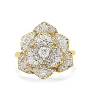 1ct Diamond 9K Gold Tomas Rae Ring 