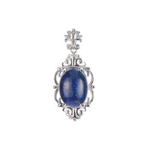 Lapis Lazuli Pendant in Sterling Silver 6.32cts