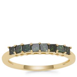 Green Diamond Ring in 9K Gold 0.50ct
