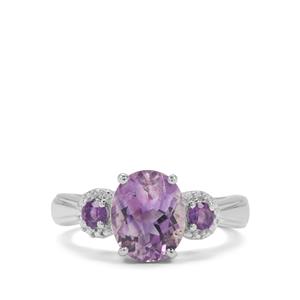2.60ct Moroccan, African Amethyst Sterling Silver Ring