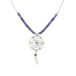 Tanzanite Dreamcatcher Necklace in Sterling Silver 8.10cts