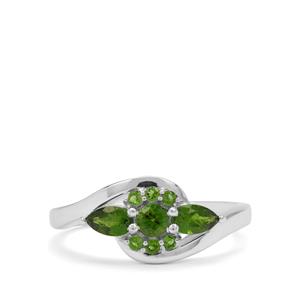 0.65ct Chrome Diopside Sterling Silver Ring