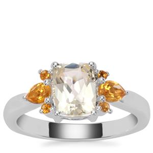 Serenite Ring with Diamantina Citrine in Sterling Silver 1.66cts