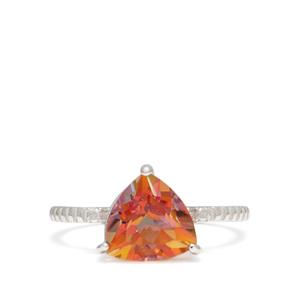 2.90ct Mystic Twilight Topaz Sterling Silver Ring 