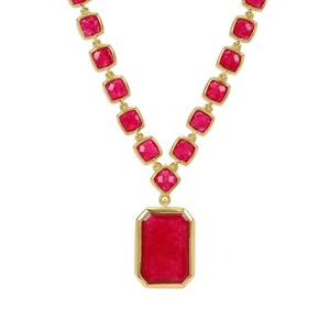 38.20cts Red Quartz Midas Necklace 