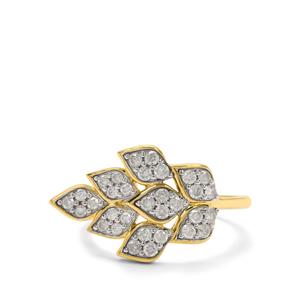 'Autumn Leaves' 1/2ct Diamond 9K Gold Tomas Rae Ring 