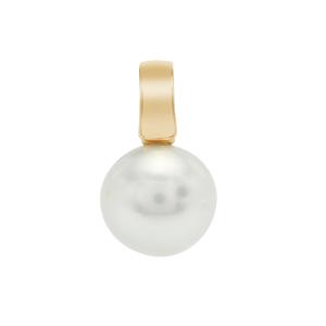 South Sea Cultured Pearl 9K Gold Pendant (12mm)