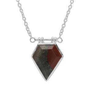 9.05ct Cherry Orchard Agate Sterling Silver Aryonna Necklace