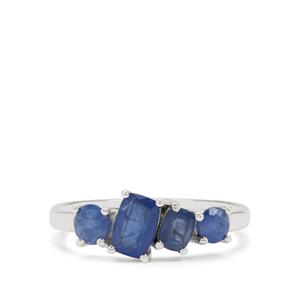 1.65cts Burmese Blue Sapphire Sterling Silver Ring 