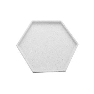 Speckled Kiln-fired Ceramic Ornamental Display Tray - Hexagon
