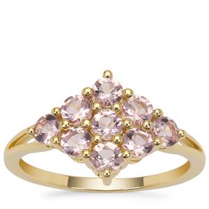 Cherry Blossom™ Morganite Ring in 9K Gold 1cts