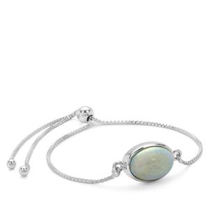 3.30cts Amhara Opal Sterling Silver Aryonna Slider Bracelet 
