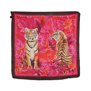 Destello Empress Pink Tigers Silk Scarf