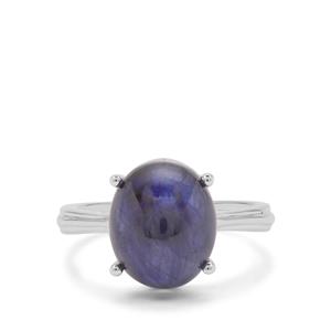 6.95ct Thai Sapphire Sterling Silver Ring 