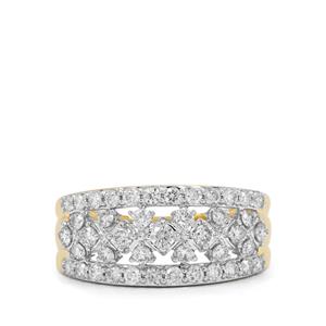 1ct Argyle Diamond 9K Gold Ring 