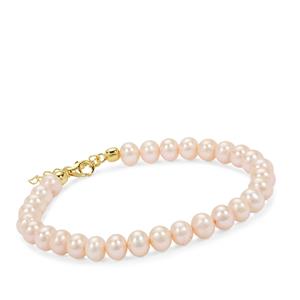 Naturally Pink Pearl Bracelet (6mm)