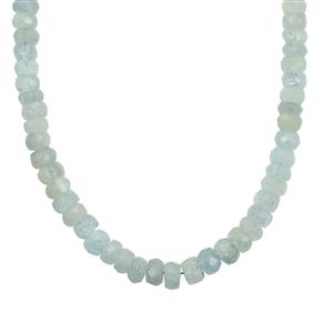 68.50cts Aquamarine Sterling Silver Necklace 
