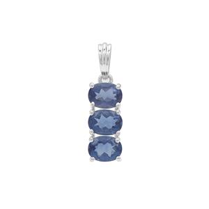 Colour Change Fluorite Pendant in Sterling Silver 4.50cts