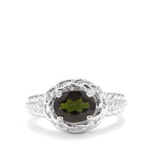 1.97ct Chrome Diopside Sterling Silver Ring 