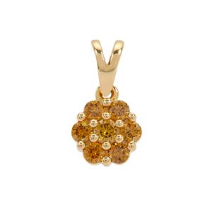 1/4ct Imperial Diamonds 9K Gold Pendant 