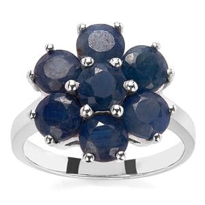 3.10ct Thai Sapphire Sterling Silver Ring