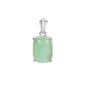 Szklary Chrysoprase Pendant in Sterling Silver 6.02cts