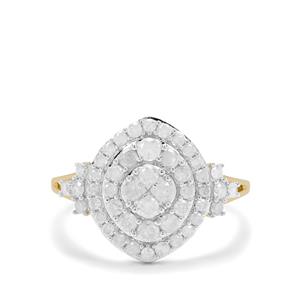 1ct GH Diamonds 9K Gold Ring 