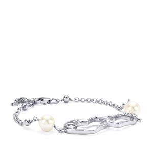 South Sea Cultured Pearl Bracelet in Sterling Silver (8mm)