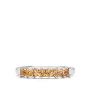 0.83ct Ouro Preto Imperial Topaz Sterling Silver Ring