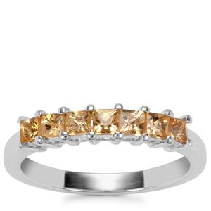 Ouro Preto Imperial Topaz Ring in Sterling Silver 0.83ct