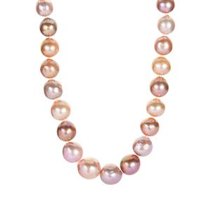 Naturally Multi-Coloured Baroque Graduated Necklace 