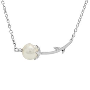 South Sea Cultured Pearl Sterling Silver Necklace (7mm)