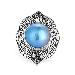 Mabe Pearl Ring Sterling Silver Ring (15mm)