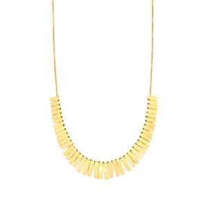 18"  Altro Grecian Style Necklace in Gold Plated Sterling Silver 8.85g