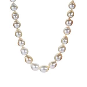 South Sea Cultured Pearl Necklace in Sterling Silver