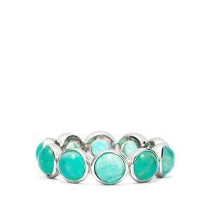 Peruvian Amazonite Ring in Sterling Silver 5.40cts