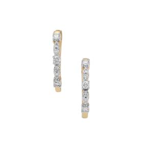 Argyle Diamond Earrings in 9K Gold 0.34ct
