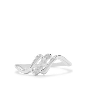 1/20ct Diamonds Sterling Silver Ring 