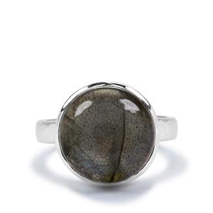 11ct Purple Labradorite Sterling Silver Aryonna Ring 