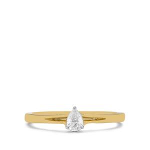 1/5ct Diamond 9K Gold Tomas Rae Ring