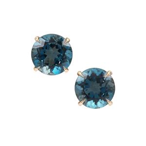9.65ct Marambaia London Blue Topaz 9K Gold Earrings