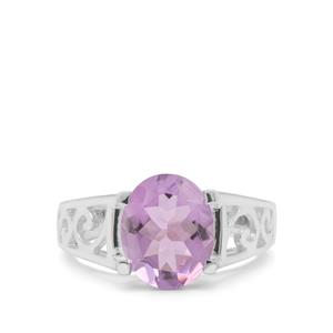 3.10ct Amethyst Sterling Silver Ring