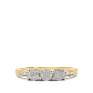 3/4ct Diamond 9K Gold Tomas Rae Ring 
