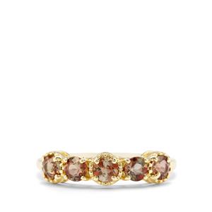 0.89ct Sopa Andalusite 9K Gold Ring