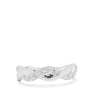 1/20ct Diamond Sterling Silver Ring