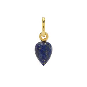 Molte Lapis Lazuli Charm in Gold Plated Sterling Silver 