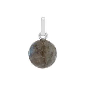Molte Labradorite Ball Charm in Sterling Silver